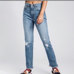 Levi’s 501 High Rise W30 L30 Jeans, straight cut, medium blue wash